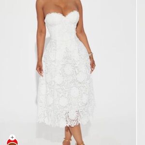 Lace Strapless Dress NWT